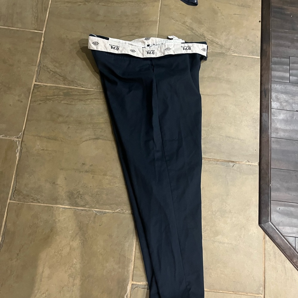 Dickies Men's Dark Blue Dress Pants
